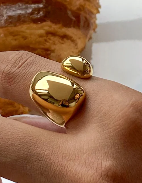 Stainless Steel  Ring Gold Silver Color