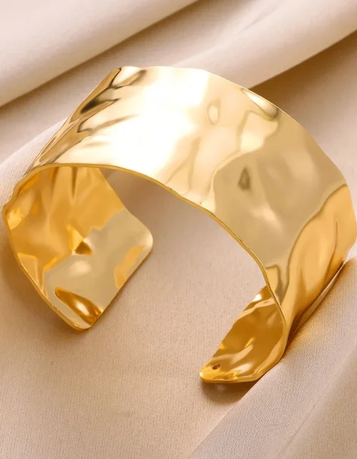 Exquisite Classic  Cuff Bracelet Gold Color Stainless Steel