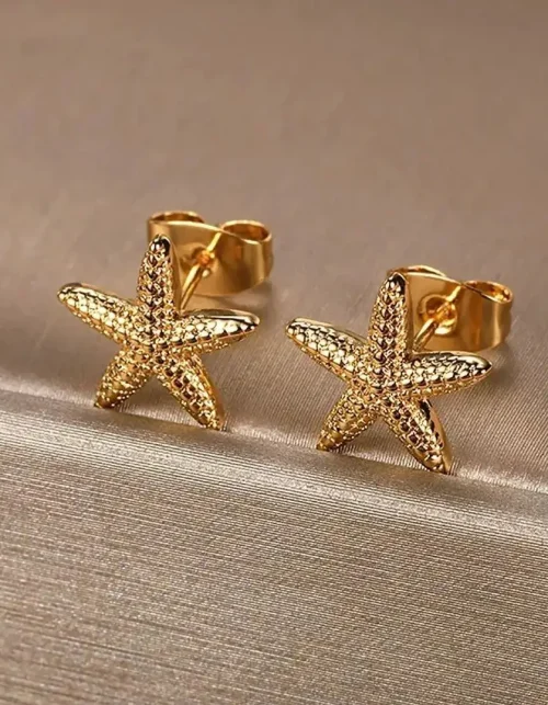 Vintage Starfish Stud Earrings