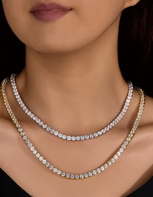 Brilliant Moissanite Tennis Necklace