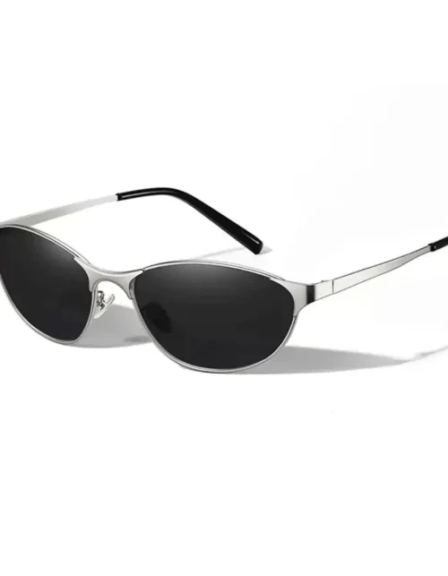 Cat-Eye Metal Sunglasses