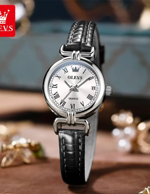 Elegant Leather Quartz Watch