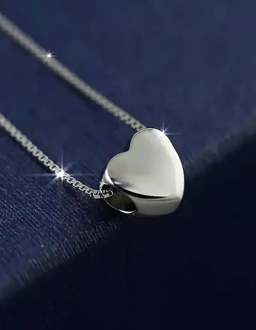 925 Sterling Silver Heart Necklace